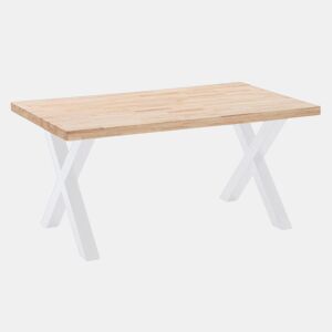 Mesa de jantar X-Loft 160 Carvalho selvagem - Branco 160x90 cm