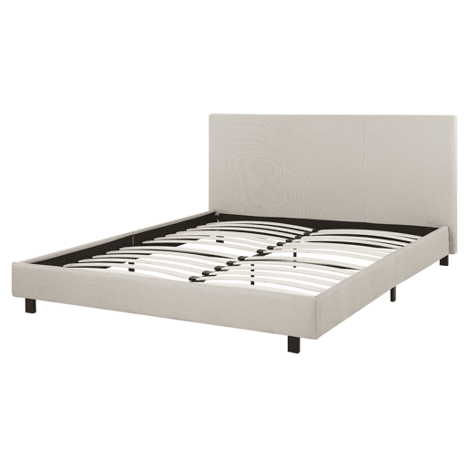Cama Tecido ALBI 160 x 200 cm Creme