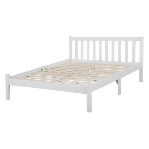 Cama Pinho FLORAC 140 x 200 cm Branco