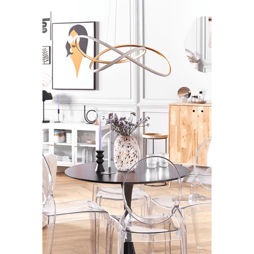 Mesa de jantar BOCA Preto 90 cm 90 cm Mesa de jantar BOCA Preto 90 cm 90 cm