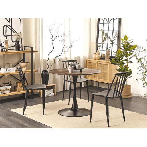 Mesa de jantar BOCA Castanho escuro 90 cm 90 cm