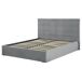 Beliani Cama con almacenaje Terciopelo LORIENT 157x216 Beliani Cama con almacenaje Terciopelo LORIENT 157x216 Gris Claro