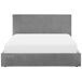 Beliani Cama con almacenaje Terciopelo LORIENT 157x216 Beliani Cama con almacenaje Terciopelo LORIENT 157x216 Gris Claro