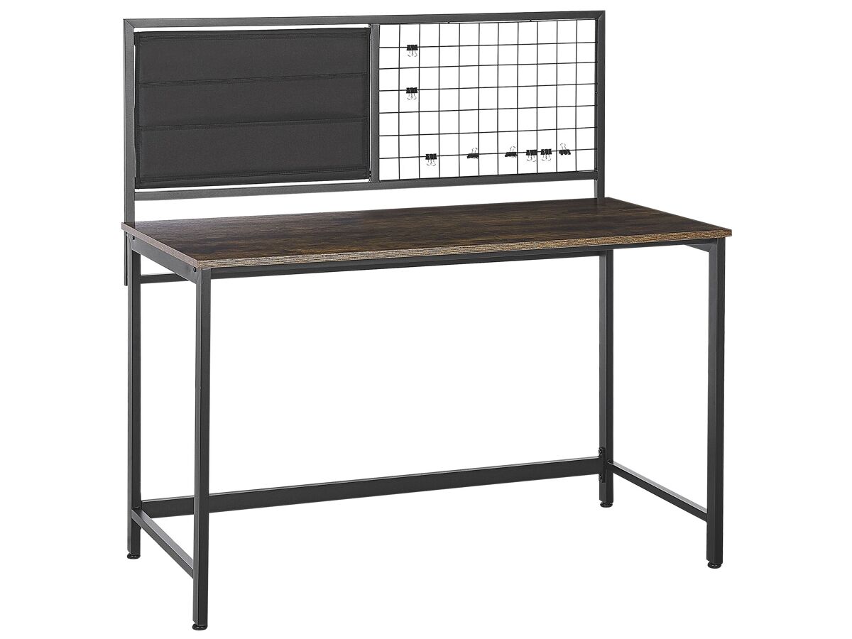 Beliani Escritorio con panel de notas VINCE 118x60