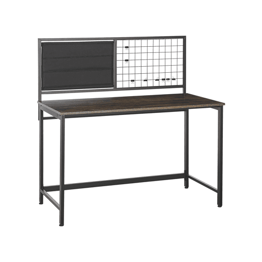 Secretária com painel de notas VINCE Preto 118 cm 60 cm