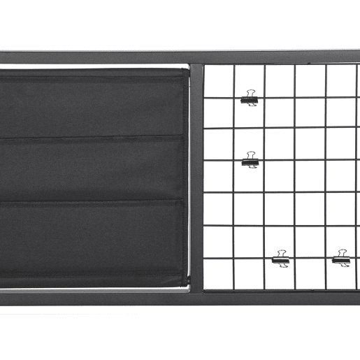 Secretária com painel de notas VINCE Preto 118 cm 60 cm