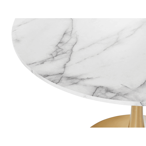 Mesa de jantar BOCA Mármore branco 90 cm 90 cm Mesa de jantar BOCA Mármore branco 90 cm 90 cm