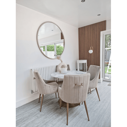 Mesa de jantar BOCA Mármore branco 90 cm 90 cm Mesa de jantar BOCA Mármore branco 90 cm 90 cm