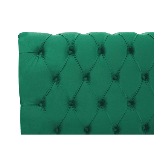 Cama de água Veludo AVALLON 180 x 200 cm Verde esmeralda