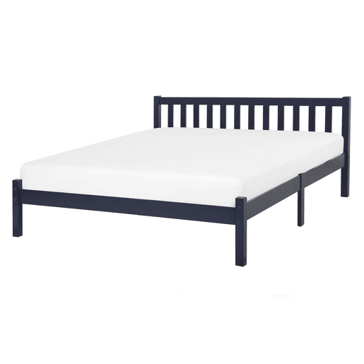 Cama Pinho FLORAC 140 x 200 cm Azul marinho
