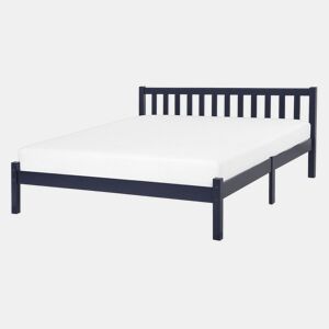Cama Pinho FLORAC 140 x 200 cm Azul marinho