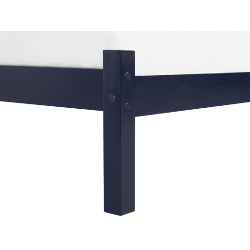 Cama Pinho FLORAC 140 x 200 cm Azul marinho