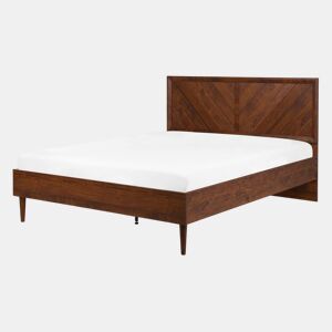 Cama MIALET 140 x 200 cm Castanho escuro
