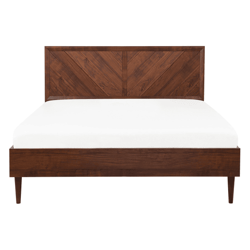 Cama MIALET 140 x 200 cm Castanho escuro