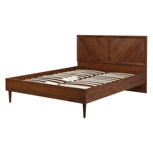 Cama MIALET 140 x 200 cm Castanho escuro