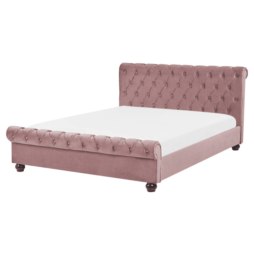 Beliani Cama de água Veludo AVALLON