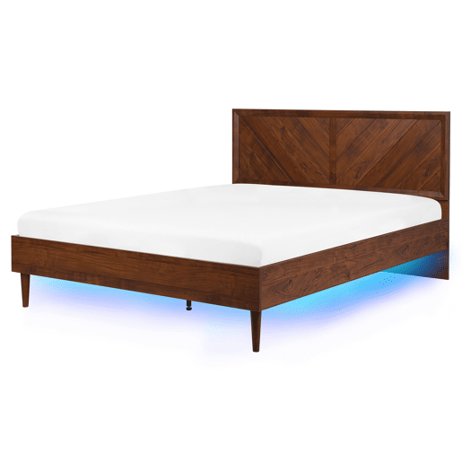 Beliani Cama com LED Aglomerado de madeira MIALET