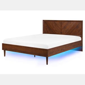 Beliani Cama com LED Aglomerado de madeira MIALET