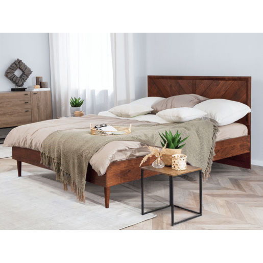 Beliani Cama com LED Aglomerado de madeira MIALET