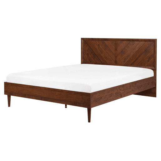 Cama MIALET 160 x 200 cm Castanho escuro