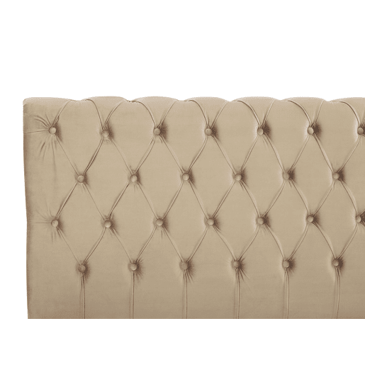 Cama de água Veludo AVALLON 180 x 200 cm Creme