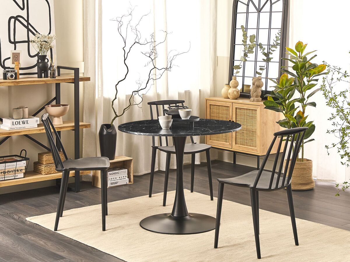 Beliani Mesa de comedor BOCA 90x90