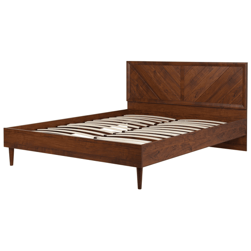Cama MIALET 180 x 200 cm Castanho escuro