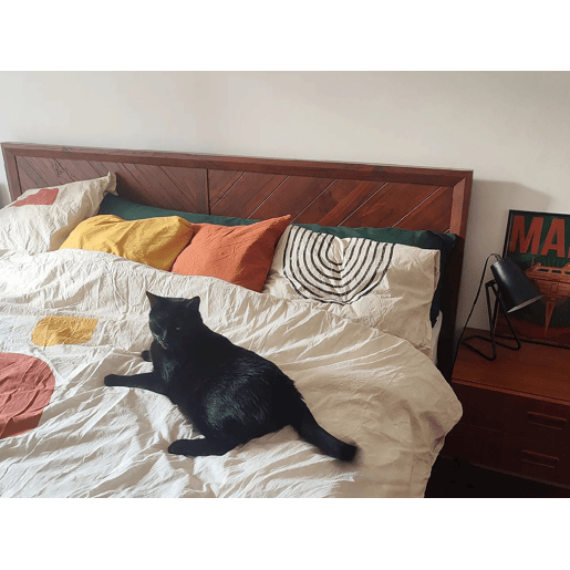 Cama MIALET 180 x 200 cm Castanho escuro