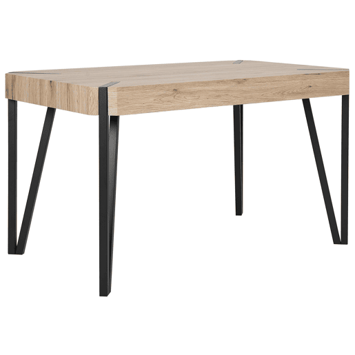 Mesa de jantar CAMBELL Castanho claro 130 cm 80 cm