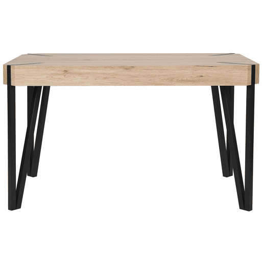 Mesa de jantar CAMBELL Castanho claro 130 cm 80 cm