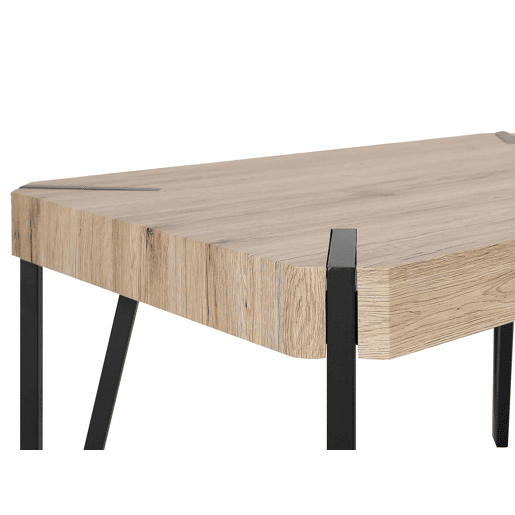 Mesa de jantar CAMBELL Castanho claro 130 cm 80 cm