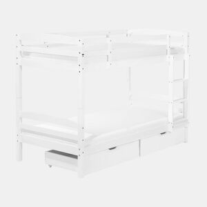 Beliche com gavetas Pinho REGAT 90 x 200 cm Branco