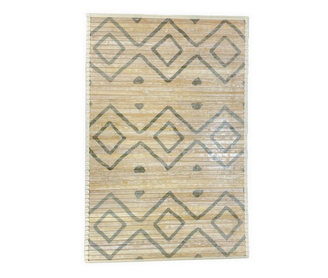 Acomoda textil – alfombra bambú para interior y exterior. (80x150 cm, modelo b)