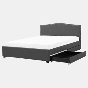 Beliani Cama com gavetas de arrumação Poliéster MONTPELLIER