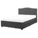 Beliani Cama Poliéster MONTPELLIER 167x213 Beliani Cama Poliéster MONTPELLIER 167x213 Gris Oscuro