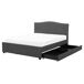 Beliani Cama Poliéster MONTPELLIER 167x213 Beliani Cama Poliéster MONTPELLIER 167x213 Gris Oscuro