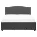 Beliani Cama Poliéster MONTPELLIER 167x213 Beliani Cama Poliéster MONTPELLIER 167x213 Gris Oscuro