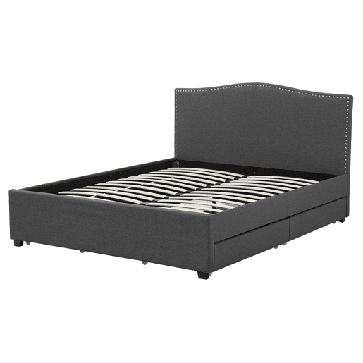 Beliani Cama com gavetas de arrumação Poliéster MONTPELLIER