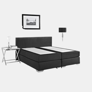 Cama continental Pele sintética PRESIDENT 180 x 200 cm Preto