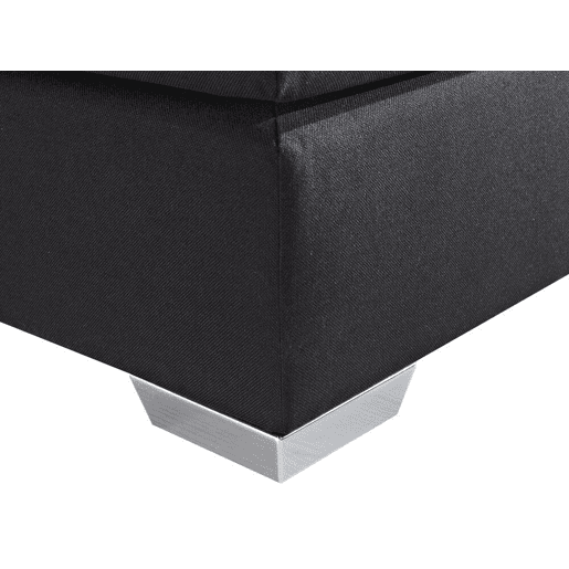 Cama continental Pele sintética PRESIDENT 180 x 200 cm Preto