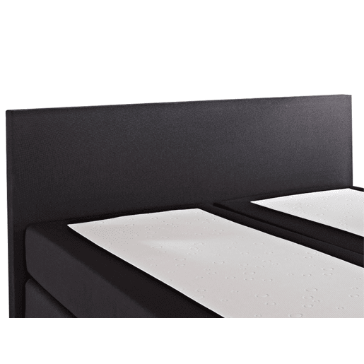 Cama continental Tecido PRESIDENT 180 x 200 cm Preto