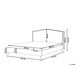 Beliani Cama Poliéster MONTPELLIER 191x214 Beliani Cama Poliéster MONTPELLIER 191x214 Gris Oscuro