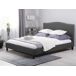 Beliani Cama Poliéster MONTPELLIER 191x214 Beliani Cama Poliéster MONTPELLIER 191x214 Gris Oscuro