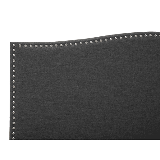 Cama Tecido MONTPELLIER 180 x 200 cm LED Branco
