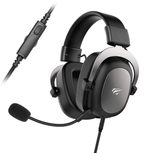 Auscultadores para jogos JACK estéreo 3,5 4 pinos para PC PS4 H2002D Cinzento Auscultadores para jogos JACK estéreo 3,5 4 pinos para PC PS4 H2002D Cinzento