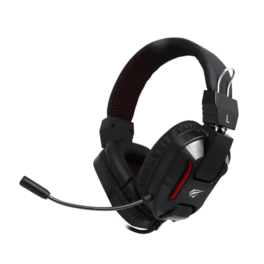 Auricular para jogos Preto Samurai Auricular para jogos Luz vermelha RGB 2xJack+USB H2168D