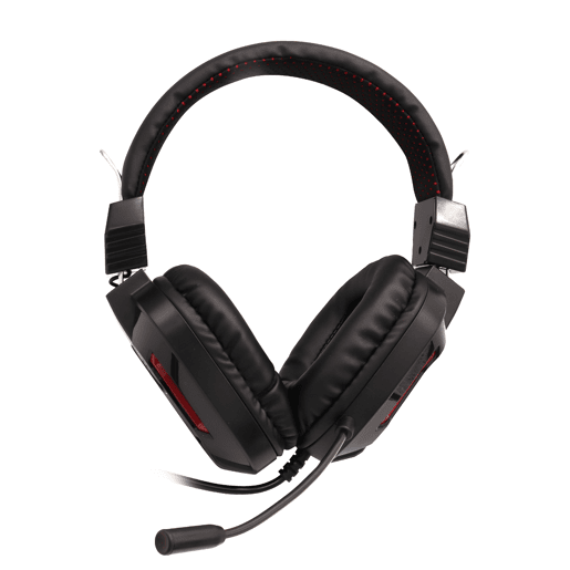 Auricular para jogos Preto Samurai Auricular para jogos Luz vermelha RGB 2xJack+USB H2168D