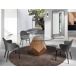 ANGEL CERDA Mesa comedor redonda cristal templado y nogal 150x150 ANGEL CERDA Mesa comedor redonda cristal templado y nogal 150x150 Nogal