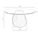 ANGEL CERDA Mesa comedor redonda cristal templado y nogal 150x150 ANGEL CERDA Mesa comedor redonda cristal templado y nogal 150x150 Nogal