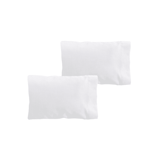 Conjunto de duas fronhas Donegal 75cm ou cama 150cm Branca